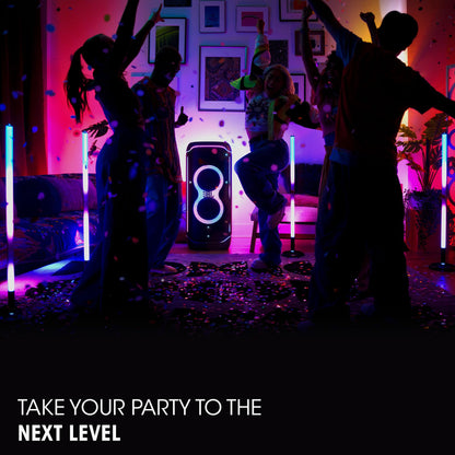 JBL PARTYLIGHT STICK - Bluetooth party light stick, Take your party to the next level with a choreographed lightshow, IPX4 splashproof, Enjoy a more immersive lightshow with multiple PartyLight Sticks