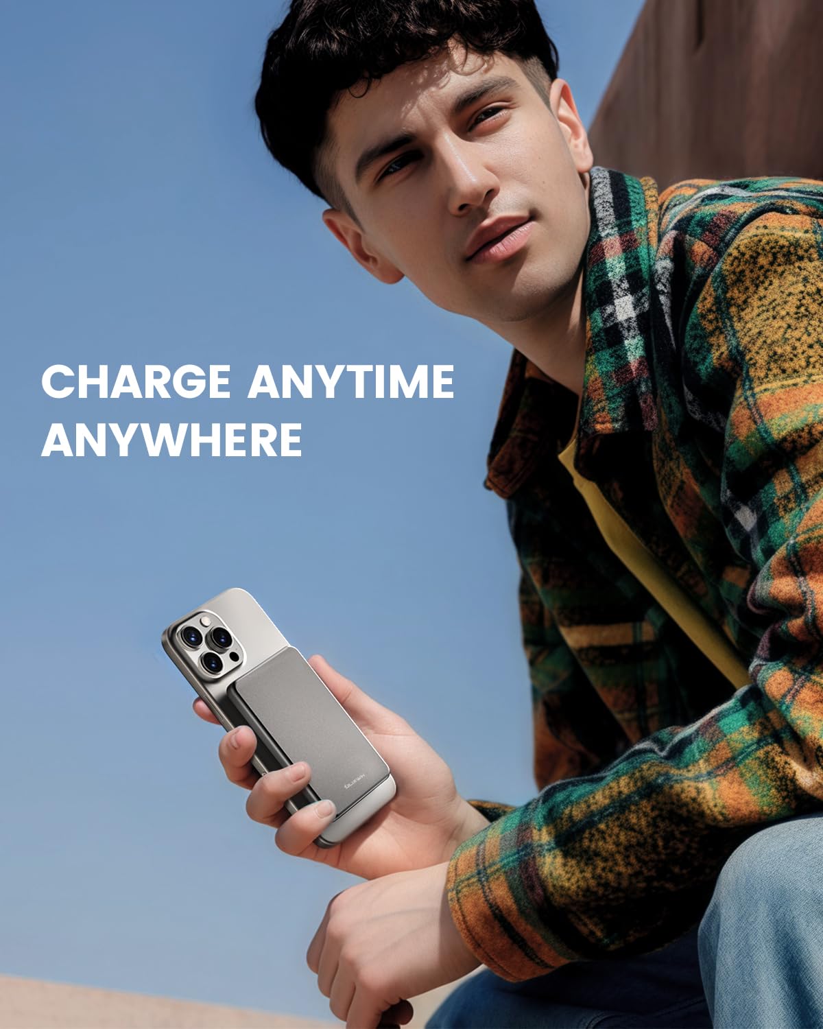 ULiXWH SlimMag Power Bank 5000mAh, Magnetic Wireless Portable Charger with Fast Charging, Enhanced Safety MagSafe Battery Pack for iPhone 16 Pro Max/16 Pro/16/15/14/13/12