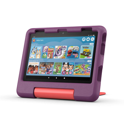Amazon Fire HD 8 Kids tablet Stylus Bundle — Bundle includes Amazon Fire HD 8 Kids tablet, 32GB, Grape & Purple Stylus