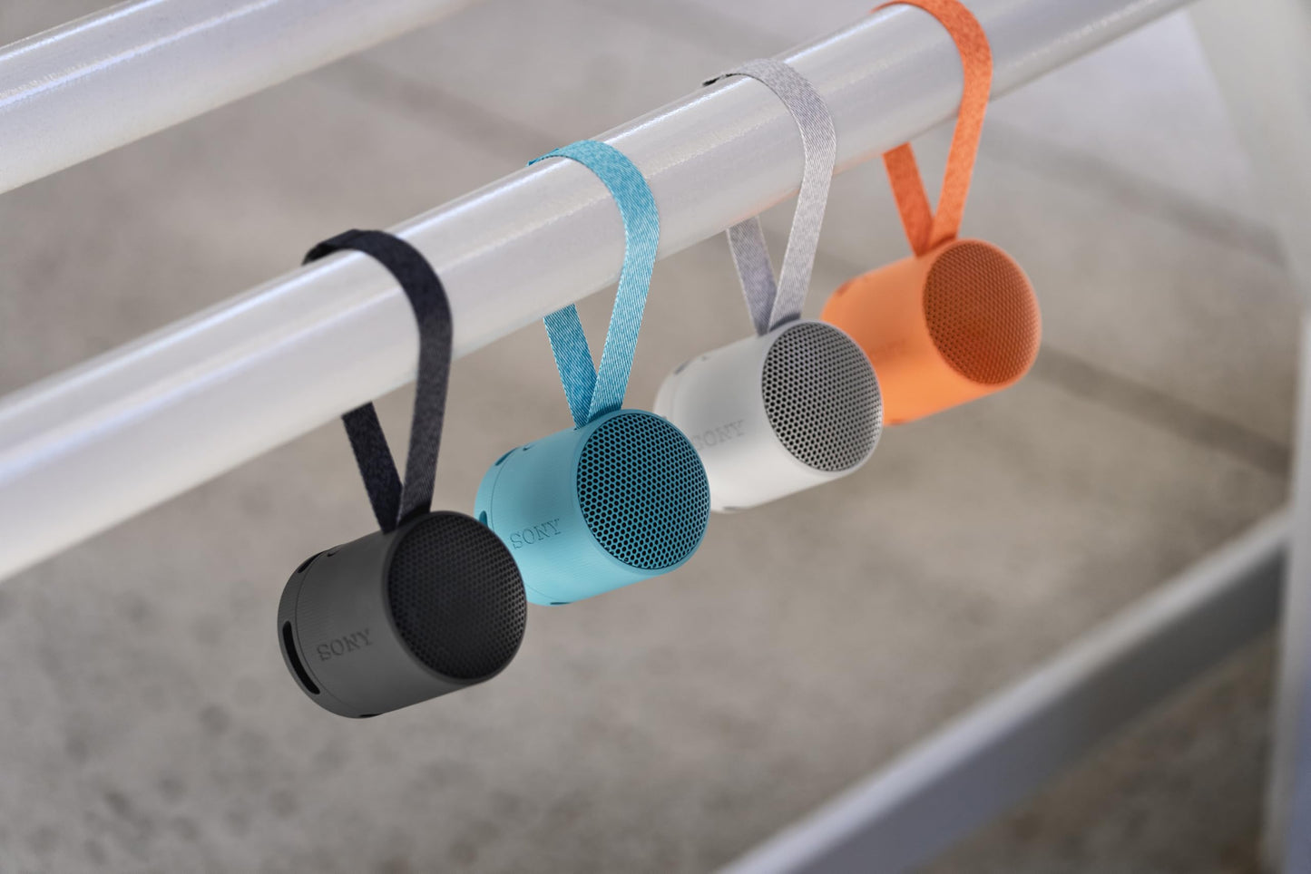 Sony SRS-XB100 Wireless Bluetooth Portable Lightweight Super-Compact Travel Speaker, Durable IP67 Waterproof & Dustproof Shower Speaker, 16 Hour Battery, Versatile Strap, & Hands-free Calling, Black