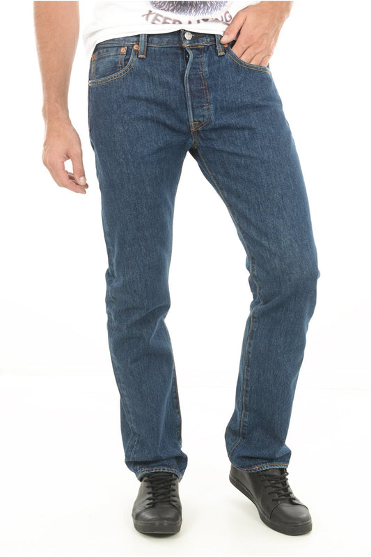 Levi's Men's 501 Original Fit Jeans (Also Available in Big & Tall), Dark Stonewash, 34W x 32L