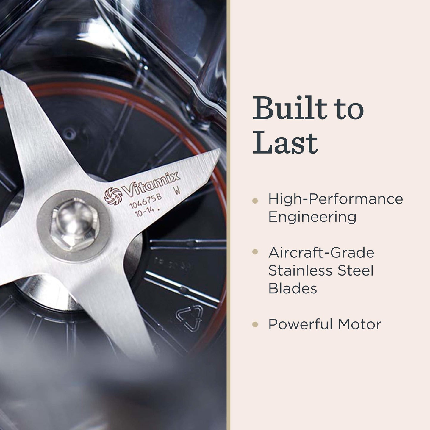 Vitamix 5200 Blender, Professional-Grade Blender for Smoothies, Soups, Ice Cream and More, Stainless-Steel Blades, Self-Cleaning Kitchen Appliance, 64 Oz Container, White