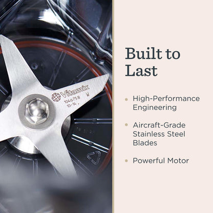 Vitamix 5200 Blender, Professional-Grade Blender for Smoothies, Soups, Ice Cream and More, Stainless-Steel Blades, Self-Cleaning Kitchen Appliance, 64 Oz Container, White