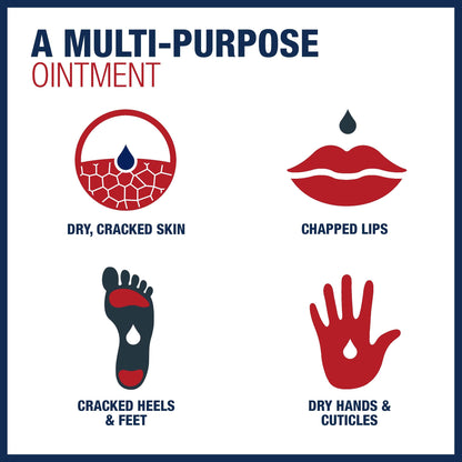 Aquaphor Healing Ointment, Advanced Therapy Healing Ointment for Dry Skin, Skin Protectant for Dry Cracked Skin - 1.75 oz. Tube (Pack of 6)