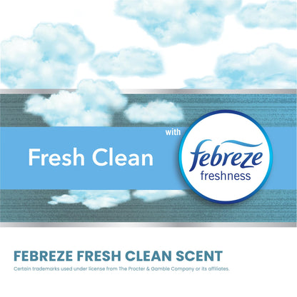 Glad Tall Kitchen Drawstring Trash Bags - Odorshield 13 Gallon White Trash Bag, Febreze Fresh Clean, 110 Count