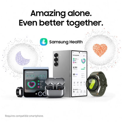 SAMSUNG Galaxy Watch 7 Bespoke Edition 44mm Bluetooth AI Smartwatch w/Energy Score, Wellness Tips, Heart Rate, Sleep, Fitness, Dark Gray Sport Band, Green, US Version, 1Yr Manufacturer Warranty