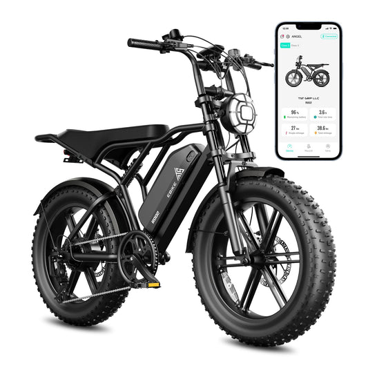 TST Electric Bike for Adults, 1500W Peak Brushless Motor 28 MPH 60 Miles/110 Miles Fat Tire E Bike with 48V 15Ah/ 25Ah Removable Battery 20" Electric Dirt Bike Hydraulic Suspension and 7-Speed