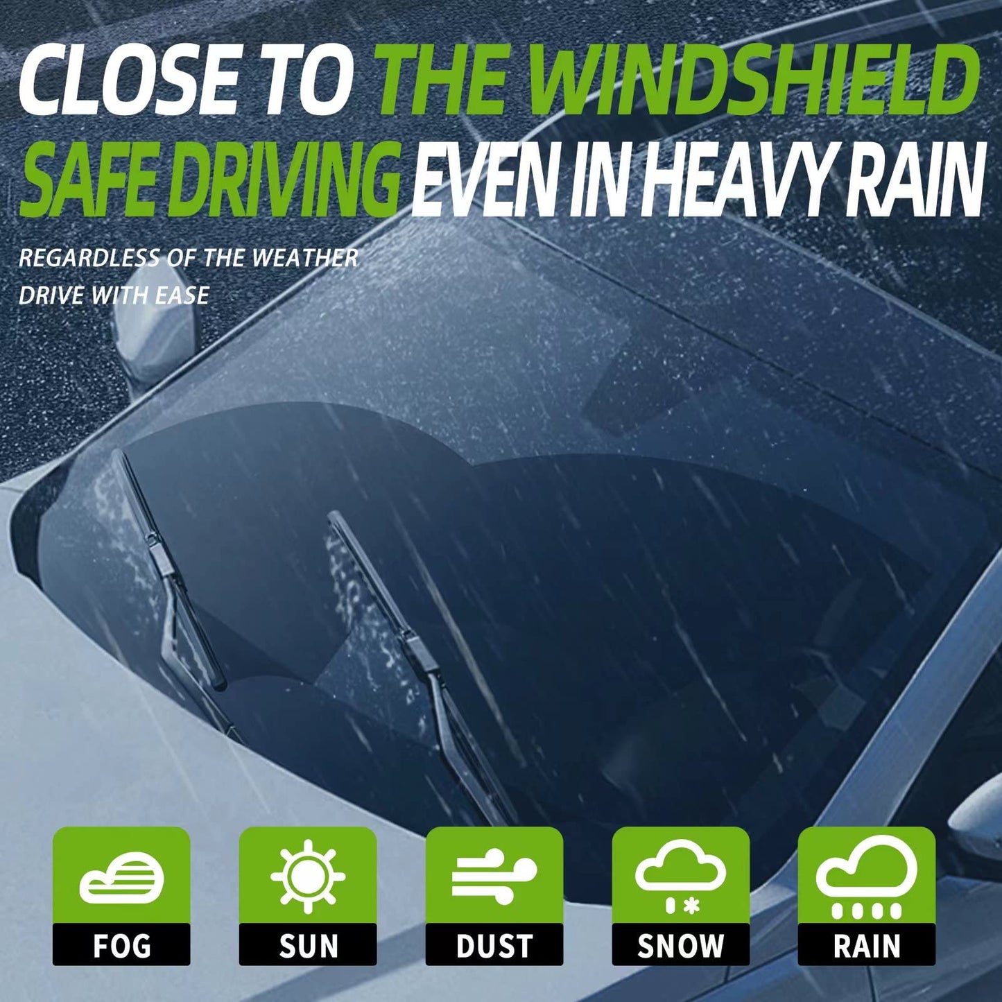 OEM QUALITY 22" + 22" PARRATI Premium All-Season Windshield Wiper Blades (Set of 2)