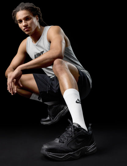 Nike Men's Air Monarch IV Training/Workout Shoes, Black/Black, 10.5