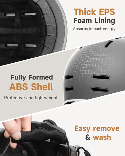 Findway Pro Bike Helmet for Adults,Adjustable Cycling Helmet for Men & Women [Safety Certified] Bicycle Helmet for Commuting, Road Biking, Skating with Adjustable Dial