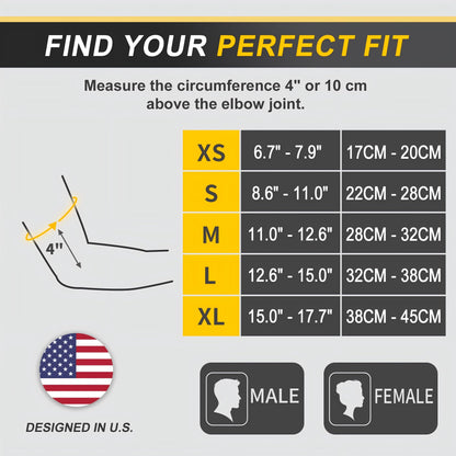 CAMBIVO 2 Pack Elbow Brace for Tendonitis, Tennis Elbow Compression Support Sleeve for Golfers Elbow Pain Relief, Arthritis, Bursitis, Workout, Weightlifting