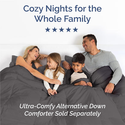 King Size 4 Piece Sheet Set - Comfy Breathable & Cooling Bed Sheets Set - Hotel Luxury Bedding for Women, Men, Kids, Teens, Boys & Girls - Deep Pockets, Ultra-Soft, Wrinkle Free - Oeko-Tex - Dark Grey