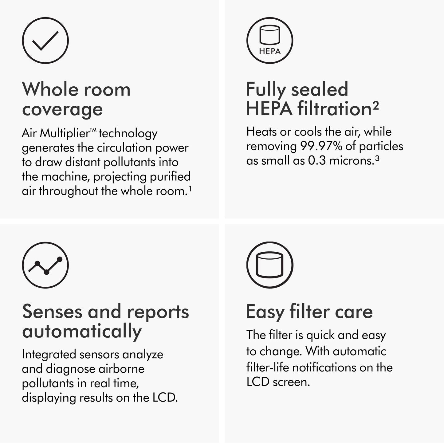 Dyson Purifier Hot+Cool™ Gen1 HP10 - Purifying Fan Heater (White)