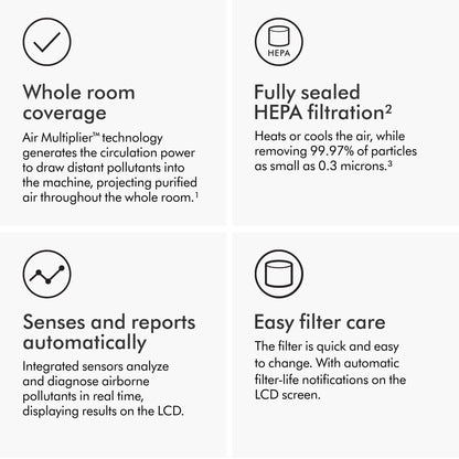 Dyson Purifier Hot+Cool™ Gen1 HP10 - Purifying Fan Heater (White)