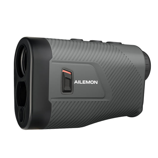AILEMON 900 Yards Golf Laser Rangefinder with Slope Switch, Ultra-Clear Optics, Flag-Lock/Slope/Magnetic Stripe/Lightweight Goling Range Finder (Gray)