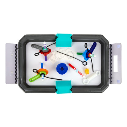 Crayola Colourwhirls Battle Arena Art Game, DIY Gyro Spin Art Toy, 4 Battling Spinning Top Toys, Birthday, Holiday for Kids, Ages 6+