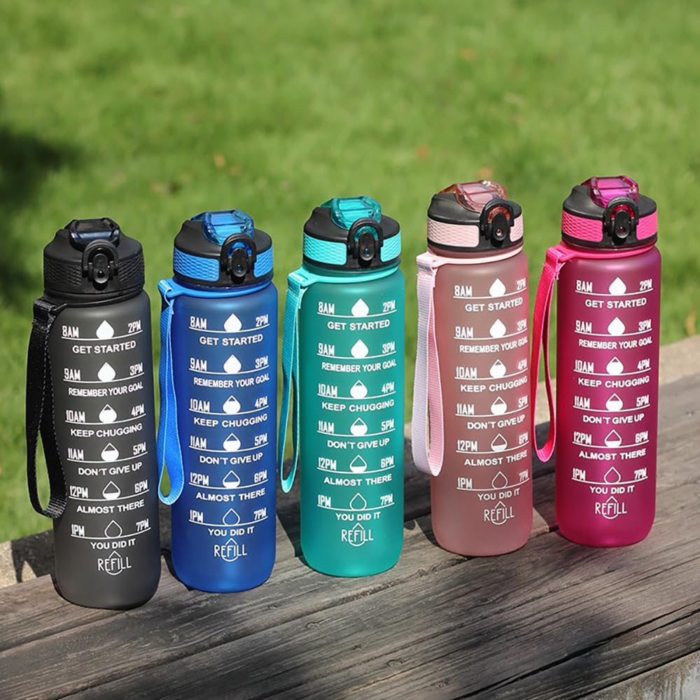 1Pack Pop Lid 32oz Leakproof Water Bottle for Men Women to Drink for Sports Gym Outdoors Portable