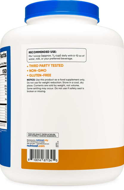 Nutricost Whey Protein Concentrate (Chocolate Peanut Butter) 5LBS - Gluten Free & Non-GMO