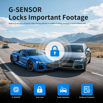 JOMISE G814 11" 4K+2.5K Rear View Mirror Camera — No WiFi/Bluetooth, Mirror Dash Cam Front and Rear, Pure Evidence Recorder, Dash Cam for Cars, 3X Zoom, 64GB Card Included