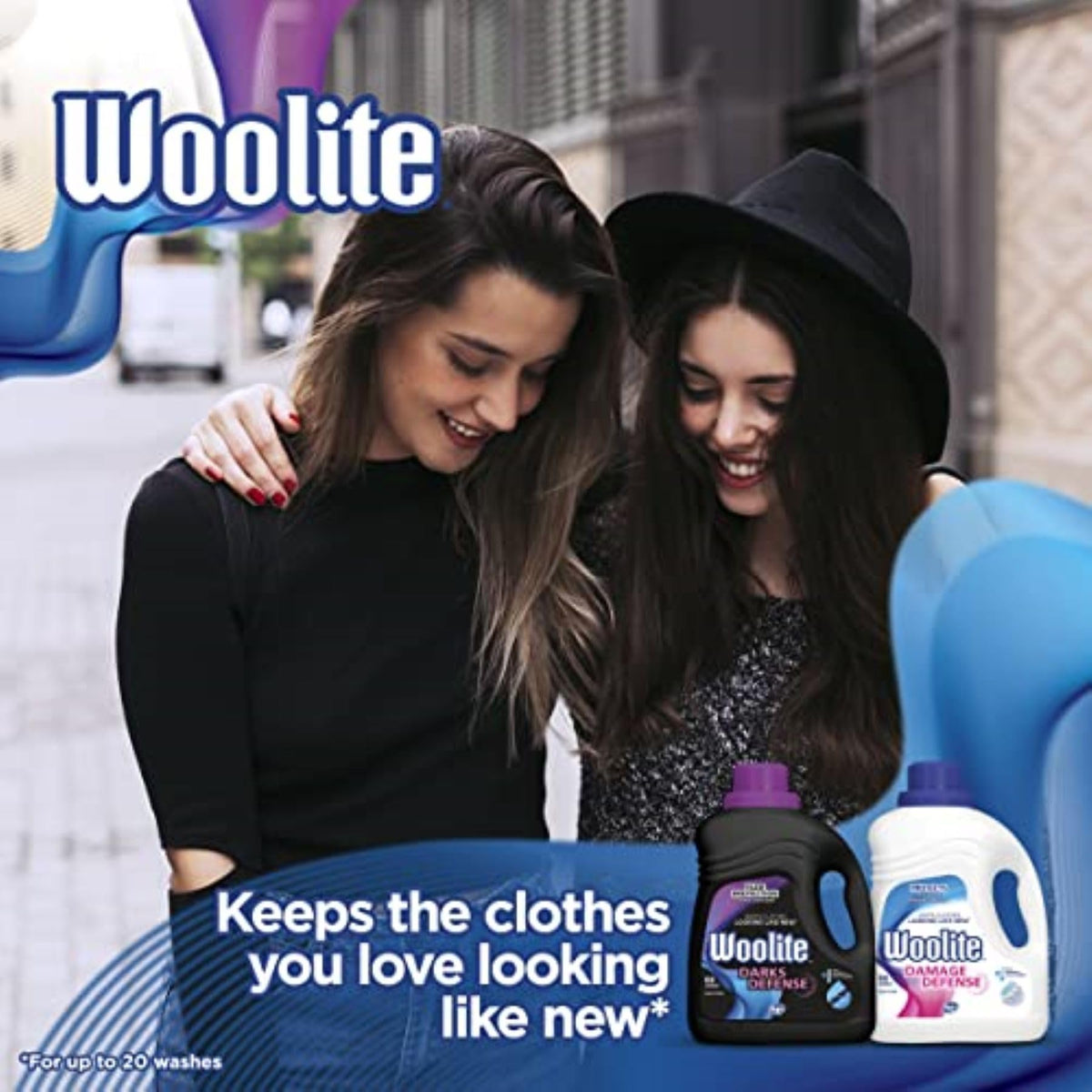 Woolite Darks Defense Liquid Laundry Detergent, 66 Loads, 100 Fl Oz, HE & Regular Washers, Packaging May Vary