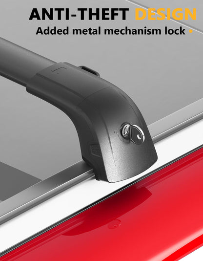 Tuyoung Roof Rack Cross Bars Compatible with Hyundai Palisade 2019-2025 SE SEL XRT Limited Calligraphy, 220lbs Lockable Heavy Duty Anti-Theft Aluminum Rails Crossbars Cargo Carrier Bag