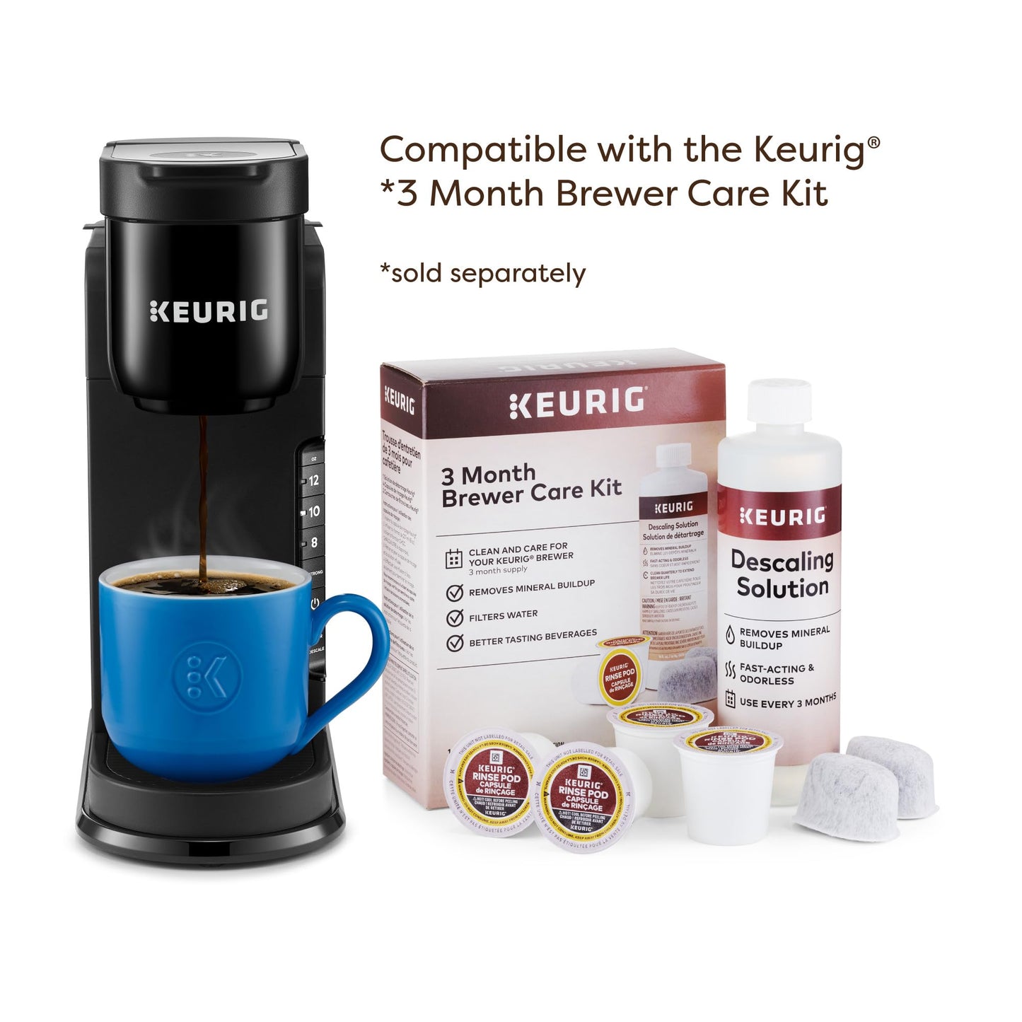 Keurig K-Express Single Serve Coffee Maker – Strong Brew Option, 42oz Reservoir, Sleek Design for Holiday Hosting & Gifting, Black