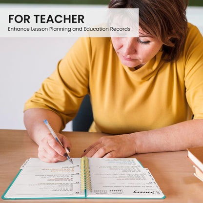 Academic Planner 2025-2026 For Women & Men, Monthly and Weekly Calendar Planner, Jul 2025 - Jun 2026, A5 (6.3" x 8.5"), Teacher Student Planning Book with Tabs, Ideal for Office School Supplies - Aquamarine