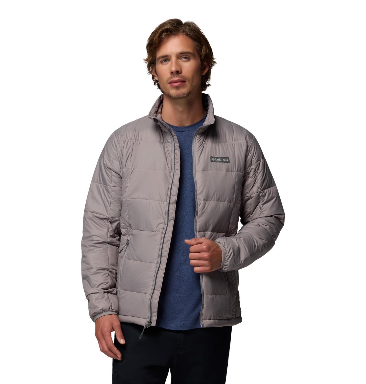 Columbia Men's Voodoo Falls 590 Turbodown II Jacket, Light Grey, Medium
