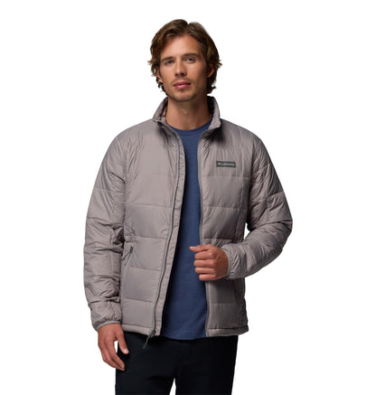 Columbia Men's Voodoo Falls 590 Turbodown II Jacket, Light Grey, Medium