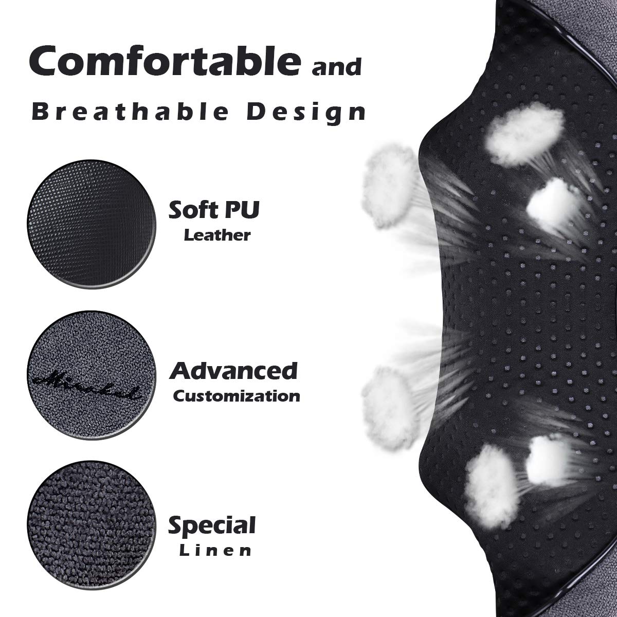 Mirakel Neck Massager for Pain Relief Deep Tissue, Shiatsu Shoulder & Back Massager with Heat - Ergonomic Design Massage, Electric Kneading Whole Body Massager Christmas Gifts for Women, Men, Dad, Mom