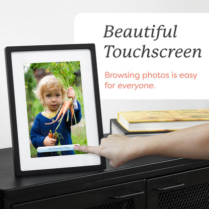 Skylight Frame – WiFi Digital Picture Frame Customer Support, Touch Screen Digital Photo Frame with Easy Setup, Photo Gifts for Parents and Grandparents - 10 Inch Black