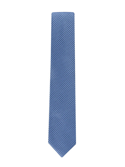 Calvin Klein Men's Steel Micro Solid A Tie, Slate Blue, Regular