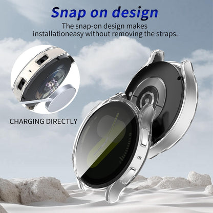 Kimiyaki 2 Pack for Samsung Galaxy Watch 7 40mm Screen Protector Case [Anti-Peeping], Privacy Hard PC Bumper Full Coverage Protective Accessories Built-in Tempered Glass Film
