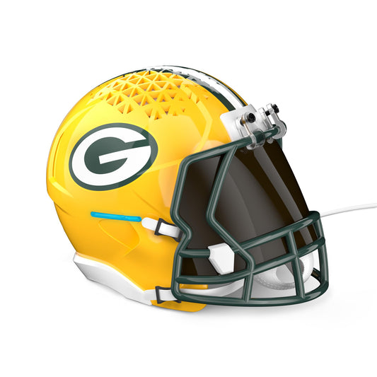NFL Echo Dot Bundle: Includes Echo Dot | Charcoal and Limited-Edition NFL Helmet Stand | Green Bay Packers