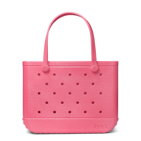 BOGG BAG - Original, Large Tote - Watermelon Shimmer - 19in L x 9in W x 14in H - Beach, Pool, Boat, Sports - All Purpose EVA - Lightweight, Washable, Durable