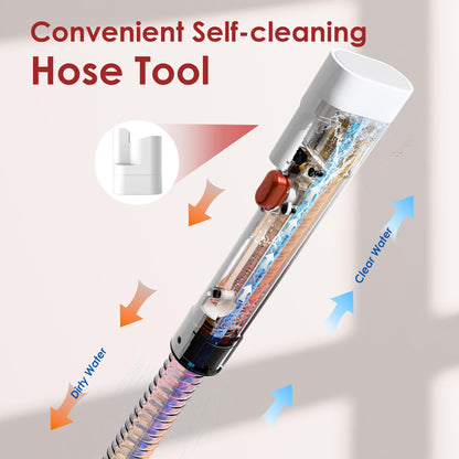 WURESE Portable Upholstery and Carpet Cleaner Machine, 15Kpa Spot Cleaner Deep Cleans Pet Stains, Couch Cleaner with 3 Tools and Self-Cleaning System for Area Rugs, Furniture, Stair, Car, Red