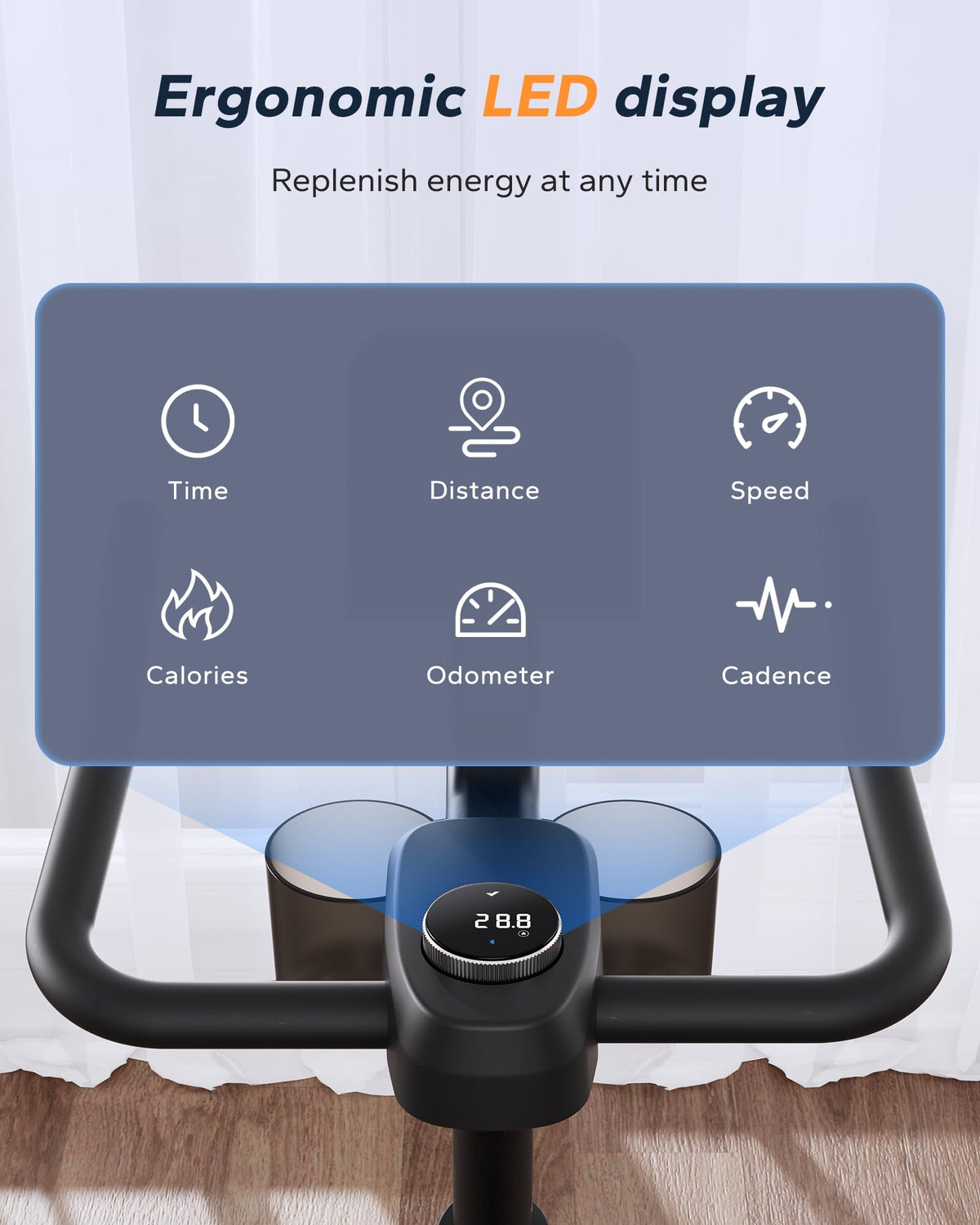 MERACH Exercise Bike, Brake Pad/Magnetic Stationary Bike with Exclusive App, Low Noise Indoor Cycling Bike with 270LBS Weight Capacity, Dumbbell Rack and Fitness Courses for Weight Loss