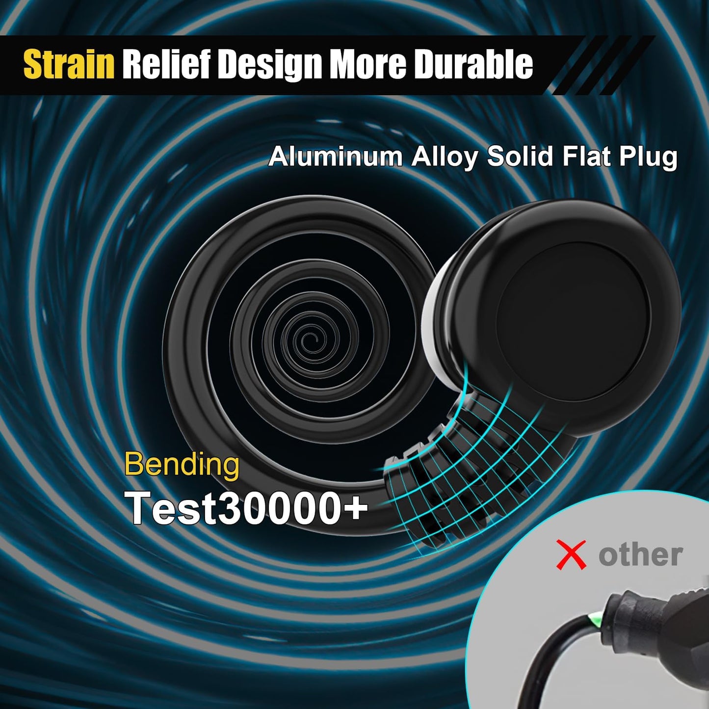 Blackcow Outdoor Power Extension Cord,25 Ft,IPX6 Waterproof, Cold Weather & Fireproof, Heavy Duty 3 Prong Cable,18AWG 125V 10A,FCC/ETL Certified for Outdoor/Indoor Use