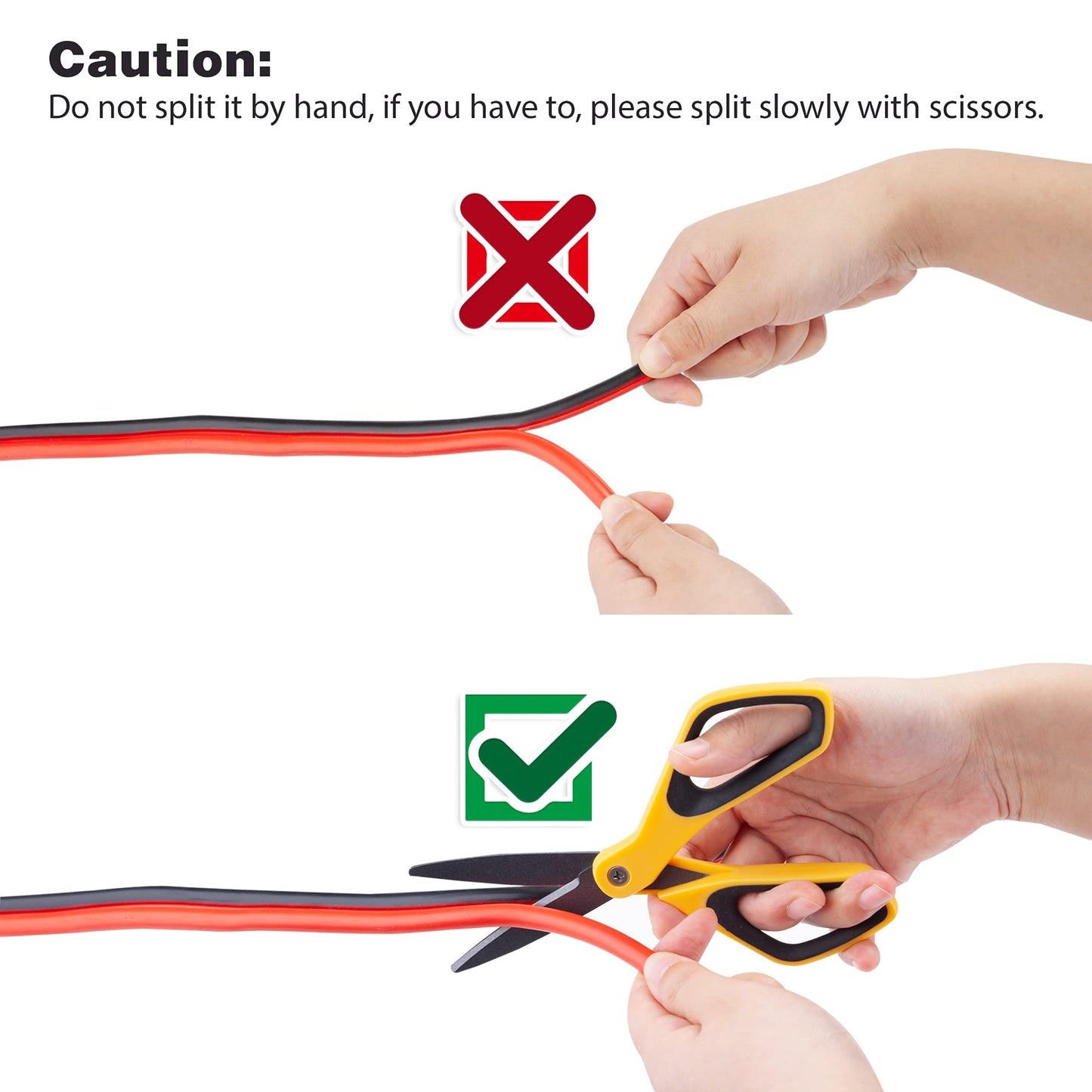 Cartman 8 Gauge 12 Feet Jumper Cable Heavy Duty Booster Cables with Carry Bag