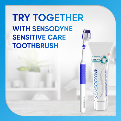 Sensodyne Complete Protection Sensitive Toothpaste For Gingivitis, Sensitive Teeth Treatment, Extra Fresh - 3.4 Ounces (Pack of 2)