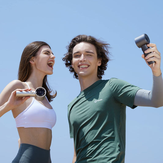 JISULIFE Handheld Fan Pro - Extreme Cooling Output: 1-100 Speed Scroll Wheel, Metal Body, Digital Display, 1.5H Fast Charge, 5000mAh-Portable Fan for Travel, Valentines Day Gifts for Her Him(Grey)