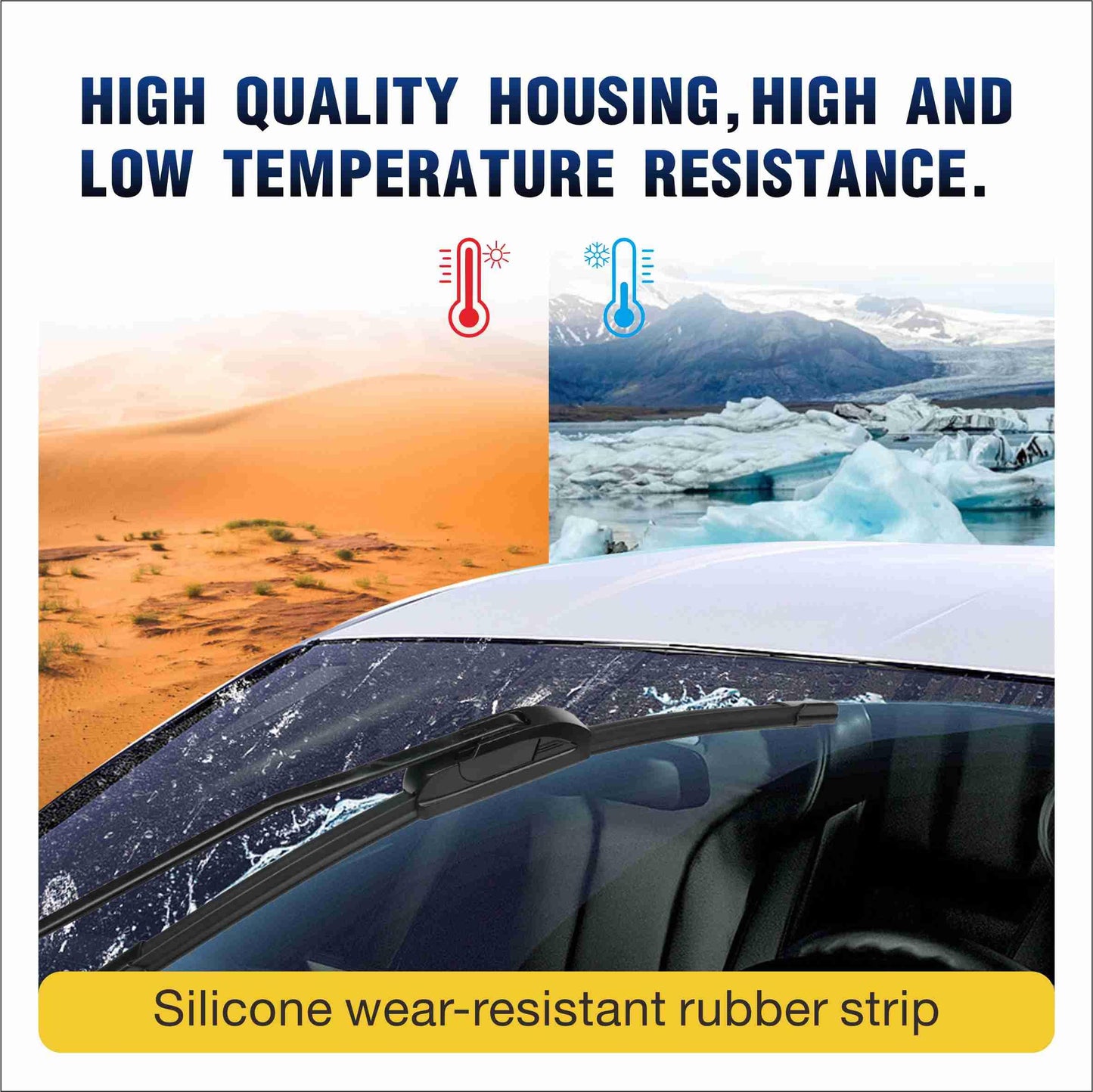 5 PLUS® Silicone Wiper Blades 22 inch wiper blades 2 pack Replacement For Ford F Series 2023-2012 Expedition 22-08,Chevy Silverado GMC Sierra Series 2023-2019 2006-1999 Windshield Wiper Blades