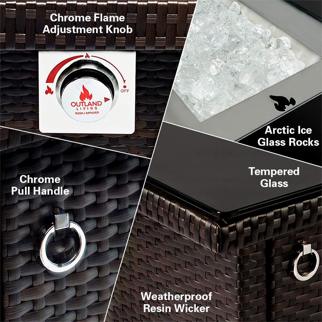 Outland Living 410 Series - 36-Inch Outdoor Propane Gas Fire Table