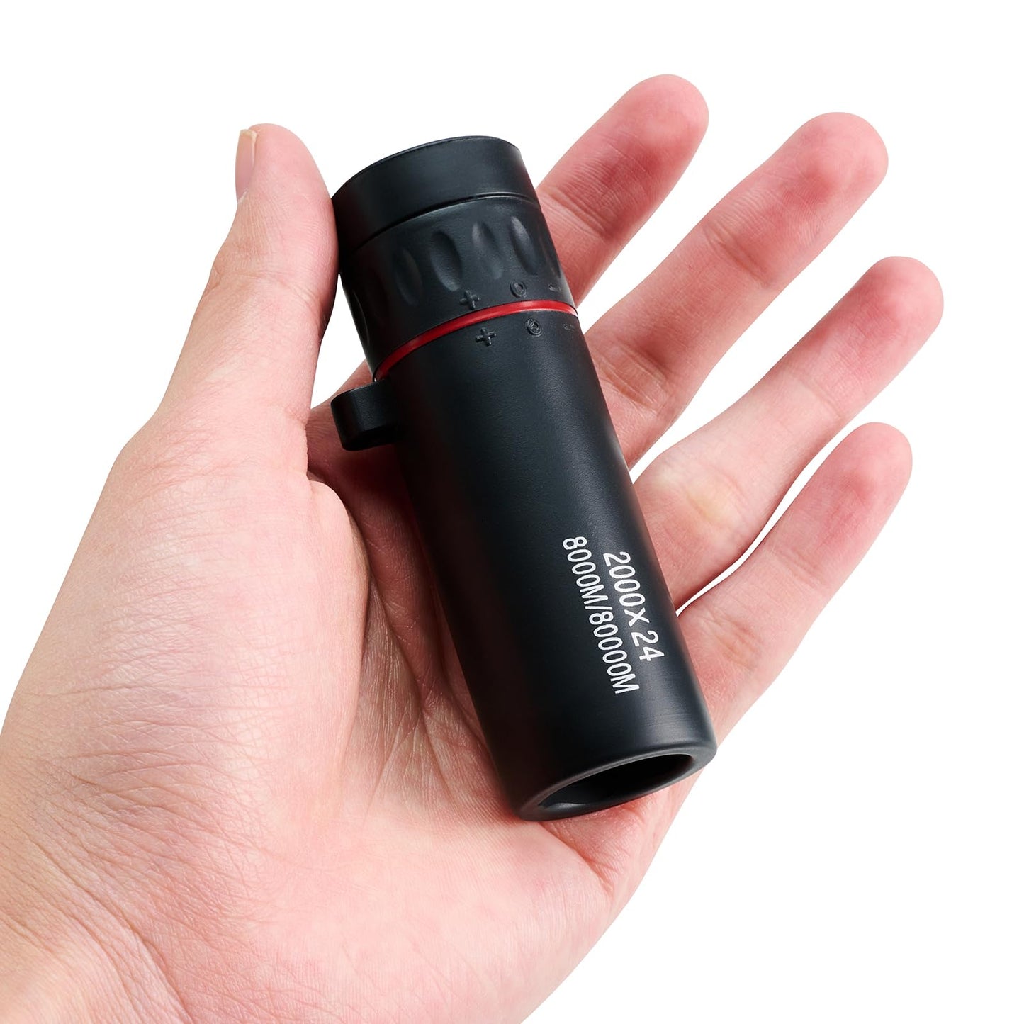 Mini Monocular Telescope Focusing Optical Binoculars Waterproof and Non-Slip Monoculars for Adults, Black
