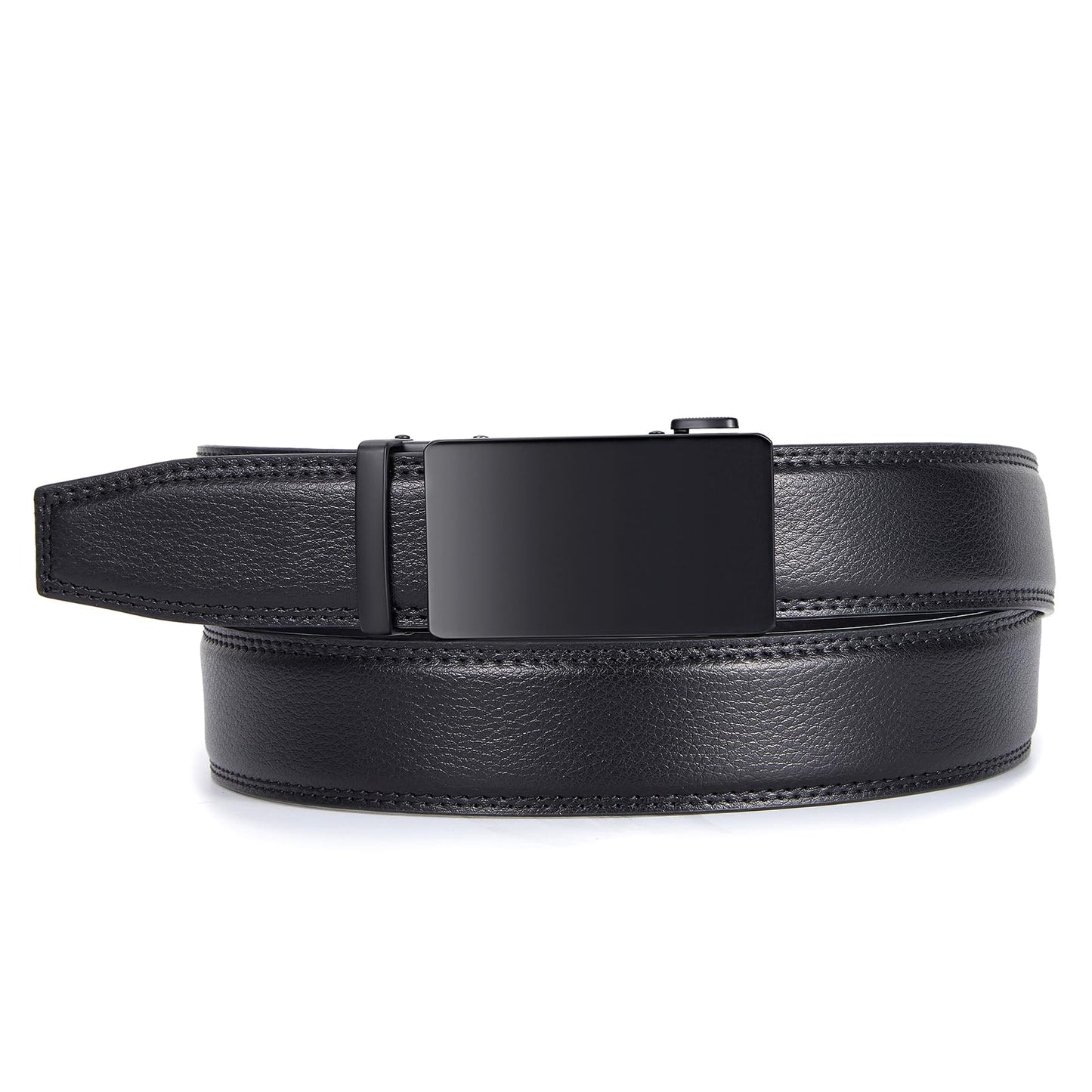 VATAN Men's Belt Leather Ratchet Belt for Men Dress Casual Every Day with Adjustable Buckle, Trim to Fit