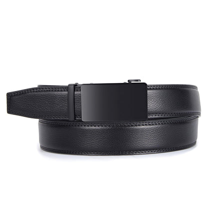 VATAN Men's Belt Leather Ratchet Belt for Men Dress Casual Every Day with Adjustable Buckle, Trim to Fit