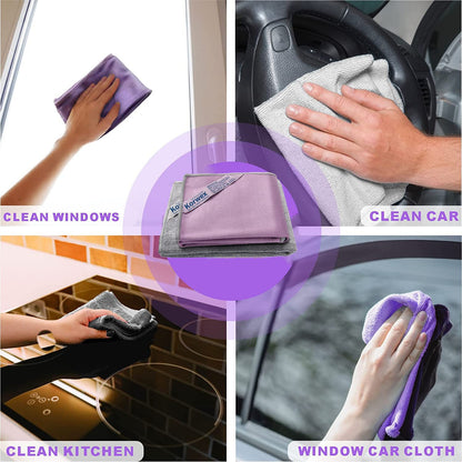 Korwex Window Cleaning Cloth, Glass Cleaning Cloth, Basic Package Cleaning Cloth, Streaks Schatches Free.