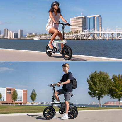 isinwheel U1 Electric Bike for Adults 500W Motor, 20 mph Folding Ebike