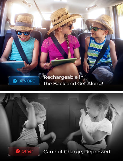 AINOPE 108W USB C Car Charger with 6 Fast Charging Ports, Road Trip Essentials Cigarette Lighter Car Travel Essentials for Long Trips Kids for iPhone 16 15 Pro Max 14 iPad S24 S25 Hire Tablet