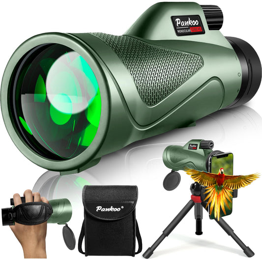 12x60 Powerfull Monoculars for Adults with Smartphone Adapter Tripod Plus Portable Bag, Larger Vision Monoculars for Adults with BAK4 Prism & FMC Lens, Suitable for Bird Watching Hiking